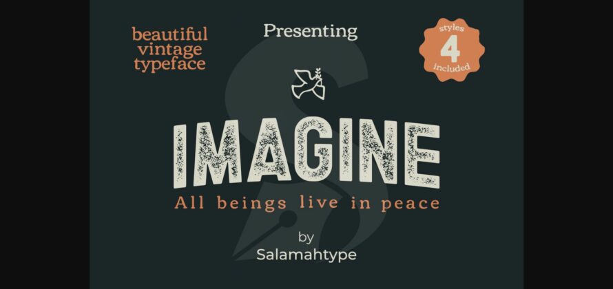 Imagine Font Poster 1