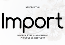 Import Font Poster 1