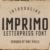 Imprimo Letterpress Font