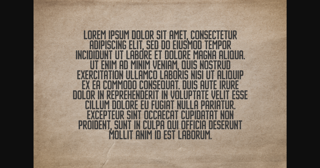 Imprimo Letterpress Font Poster 4