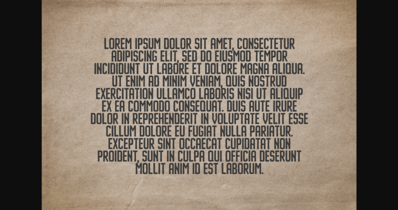 Imprimo Letterpress Font Poster 4