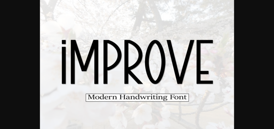 Improve Font Poster 3
