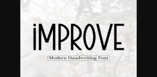 Improve Font Poster 1