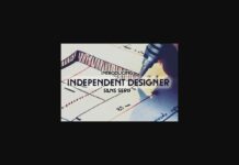 Independent Designer Font Poster 1