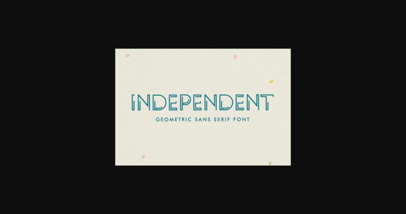 Independent Font Poster 3
