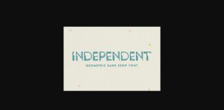 Independent Font Poster 1