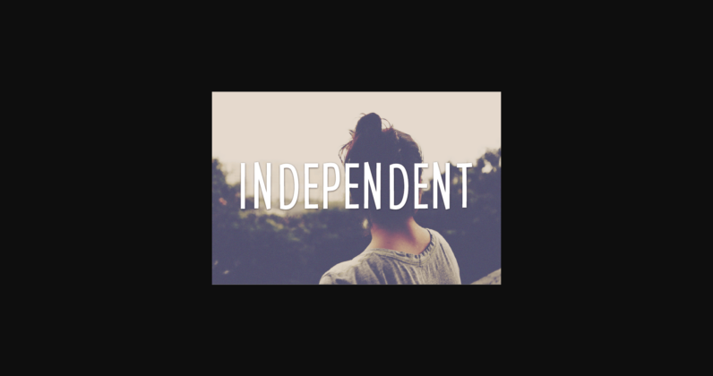 Independent Font Poster 3
