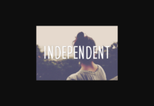 Independent Font Poster 1