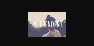 Independent Font Poster 1