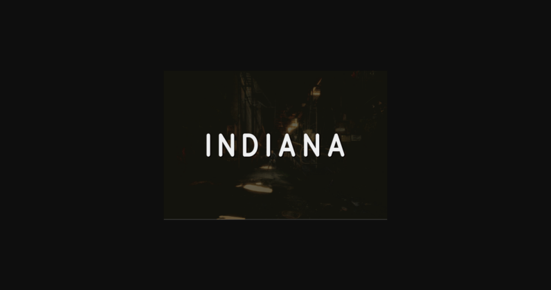 Indiana Font Poster 3