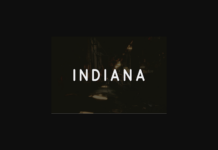Indiana Font Poster 1
