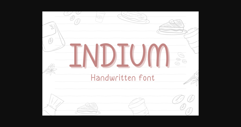 Indium Font Poster 3