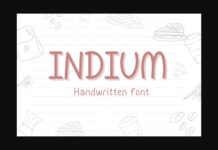 Indium Font Poster 1