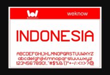Indonesia Font Poster 1