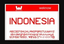 Indonesia Font Indonesia Font Poster 1