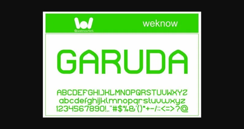 Indonesia Font Poster 4