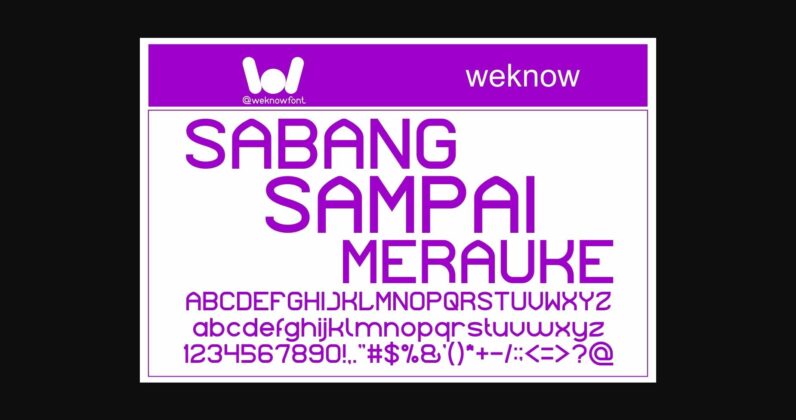 Indonesia Font Poster 7