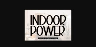 Indoor Power Font Poster 1