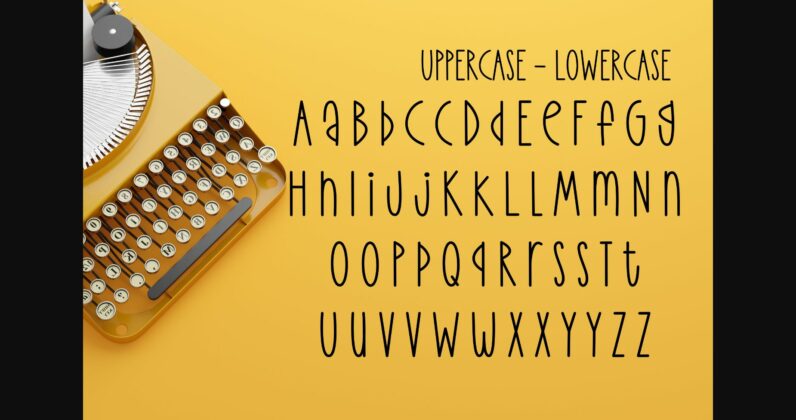 Indy Typewriter Font Poster 5