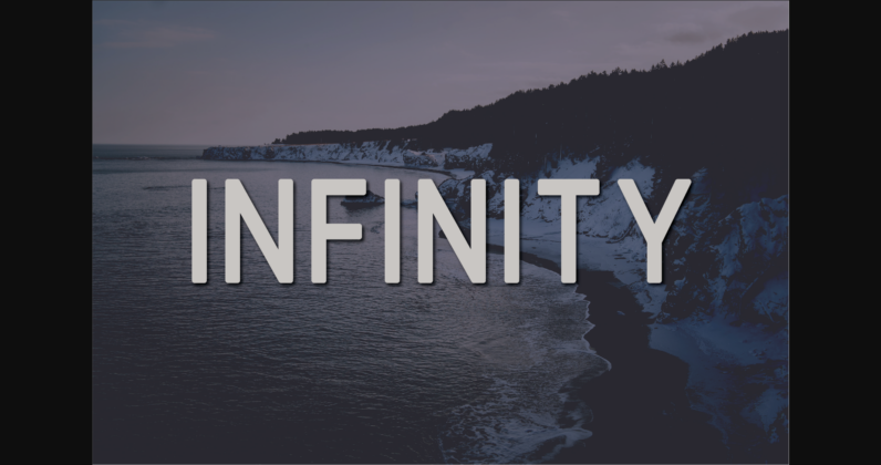 Infinity Font Poster 3