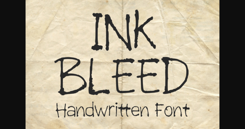 Ink Bleed Font Poster 3