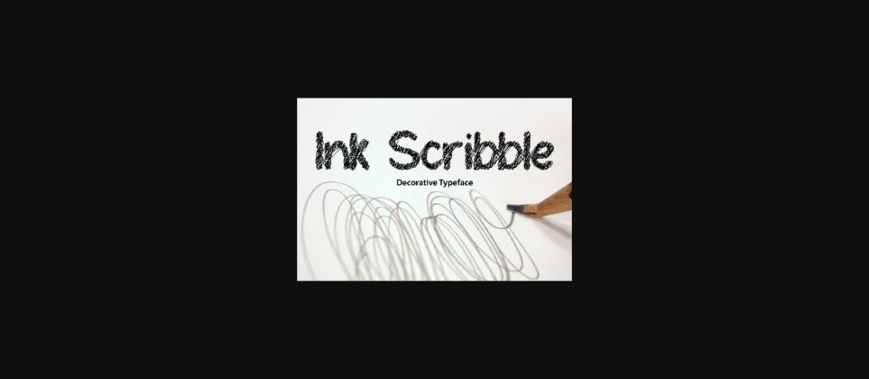 Ink Scribble Font Poster 3