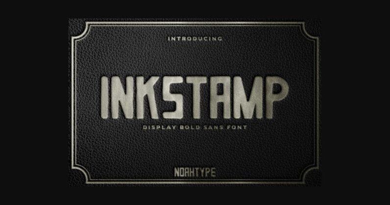 Inkstamp Font Poster 3