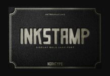 Inkstamp Font Poster 1