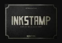 Inkstamp Font Poster 1