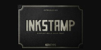 Inkstamp Font Poster 1