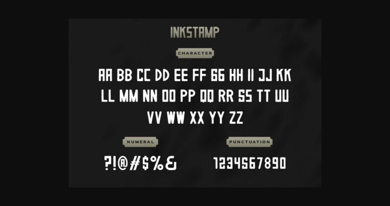 Inkstamp Font Poster 6