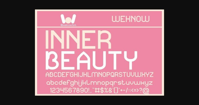 Inner Beauty Font Poster 3