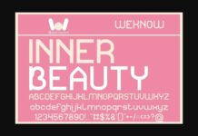 Inner Beauty Font Poster 1