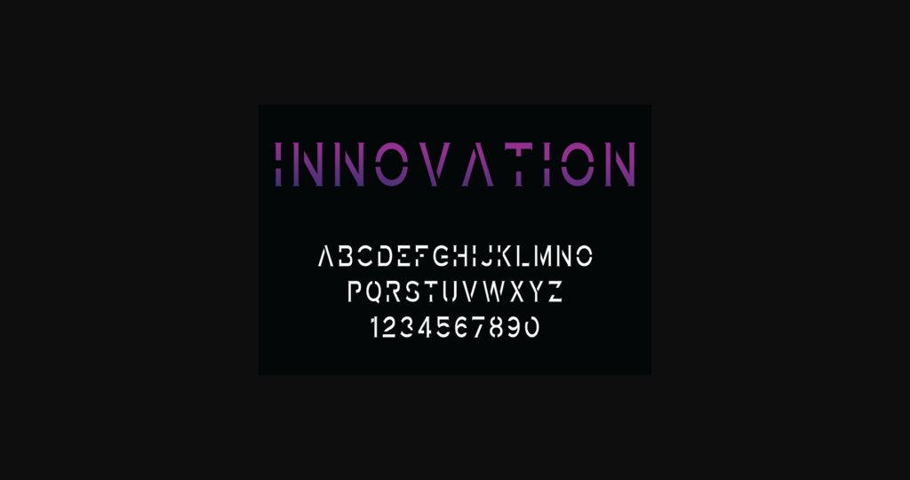 Innovation Font Poster 4