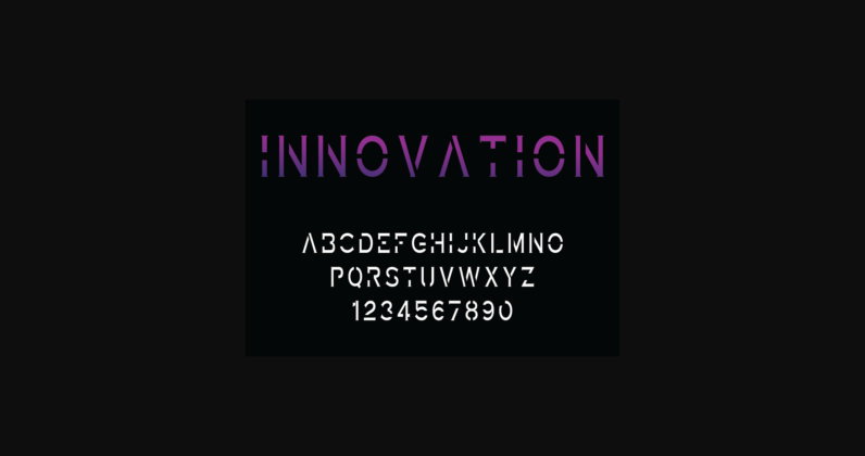 Innovation Font Poster 4