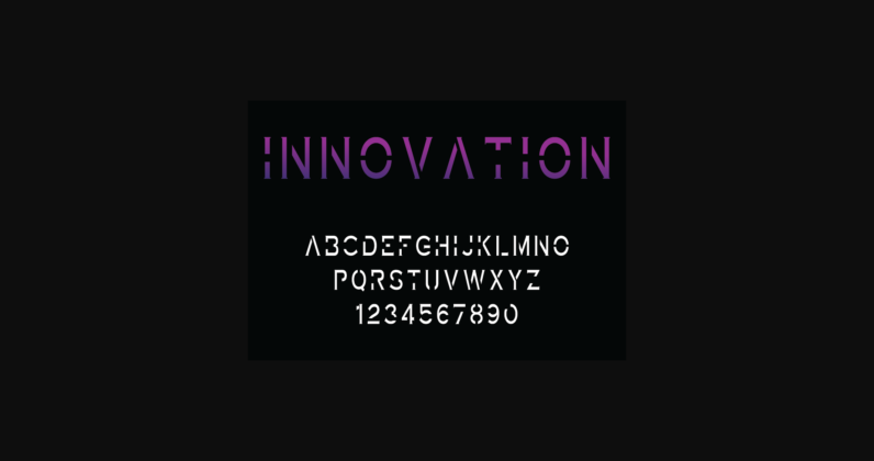 Innovation Font Poster 2