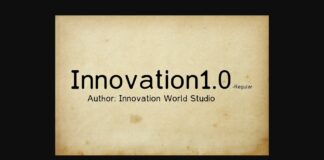 Innovation1.0 Font Poster 1