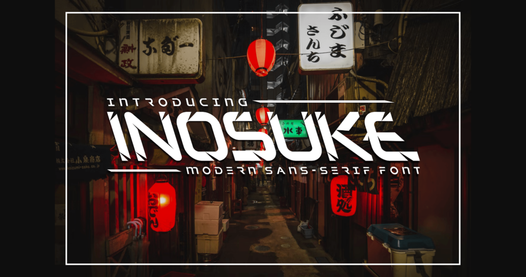 Inosuke Font Poster 3