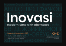 Inovasi Sans Font Poster 1