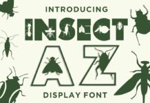 Insect AZ Font Poster 1