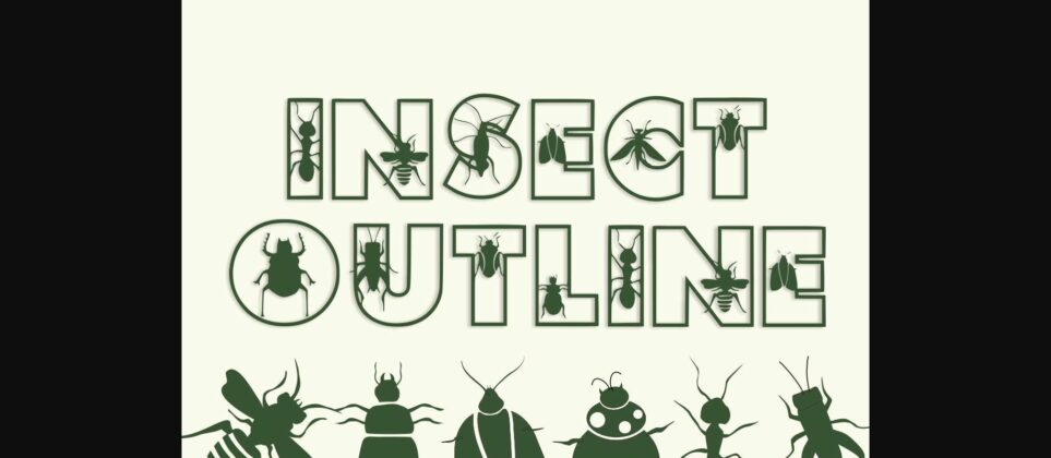 Insect AZ Font Poster 5