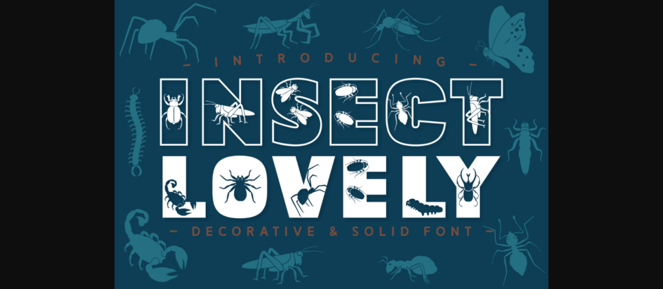 Insect Lovely Font Poster 3