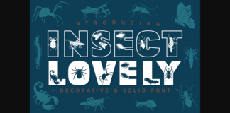 Insect Lovely Font Poster 1