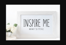 Inspire Me Font Inspire Me Font Poster 1