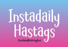 Instadaily Hastags Font Poster 1