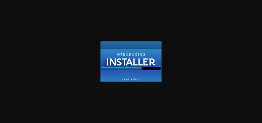 Installer Font Poster 3