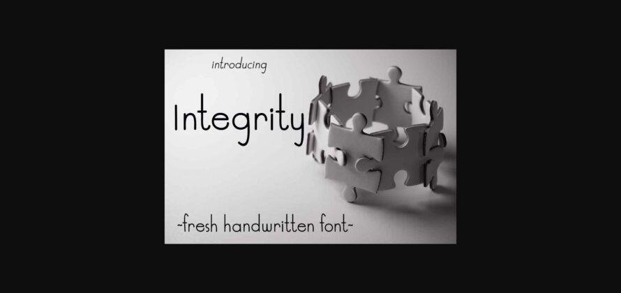 Integrity Font Poster 3