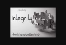 Integrity Font Poster 1