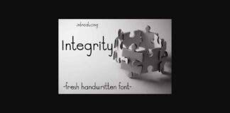 Integrity Font Poster 1
