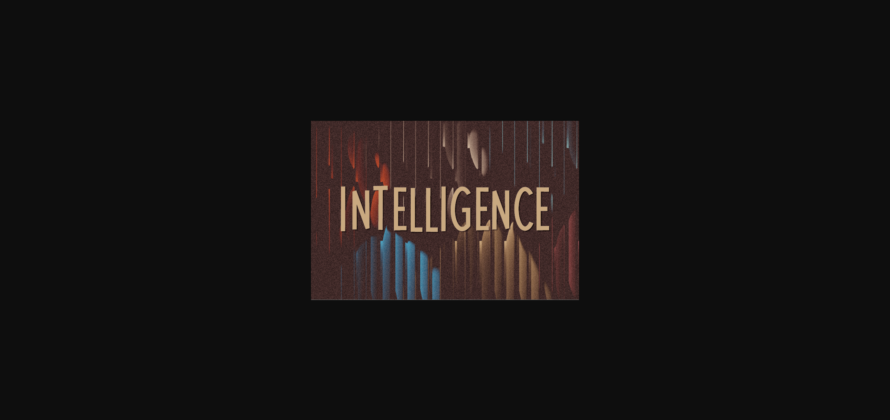 Intelligence Font Poster 3